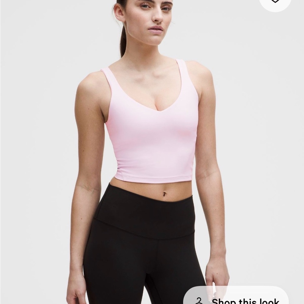Lululemon Align tank top Light Support A/B cup. Pink Organza. Size 4.